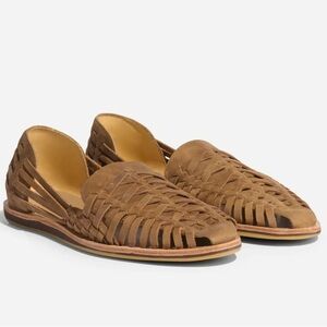 Nisolo Huarache Leather Sandals Tobacco Size 12.5